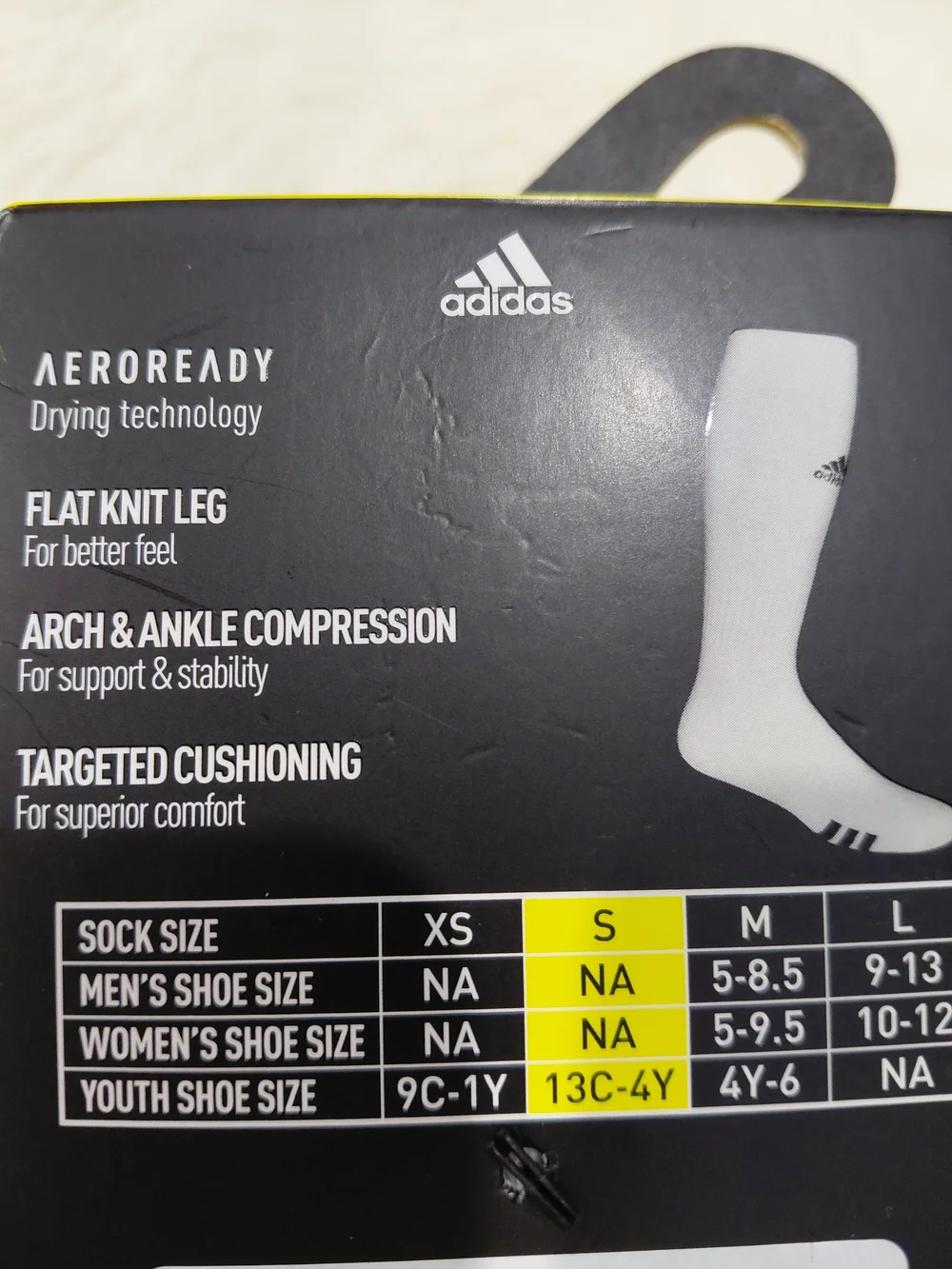 NWT Adidas Multi-Sport White & Black Crew Socks - 2 Pair
